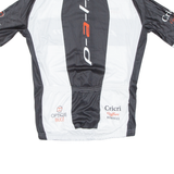 Cycling Mens Jersey White 1/2 Zip S
