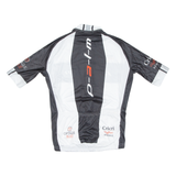 Cycling Mens Jersey White 1/2 Zip S