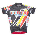 Cycling Mens Jersey Black 1/2 Zip L