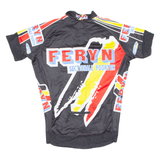 Cycling Mens Jersey Black 1/2 Zip L