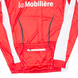 Cycling Mens Jersey Red Long Sleeve 1/2 Zip L