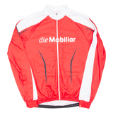 Cycling Mens Jersey Red Long Sleeve 1/2 Zip 2XL