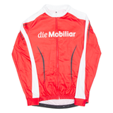 Cycling Mens Jersey Red Long Sleeve 1/2 Zip L