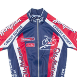 Cycling Mens Jersey Blue 1/2 Zip XXS