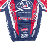 Cycling Mens Jersey Blue 1/2 Zip XXS