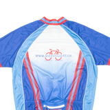 Cycling Mens Jersey Blue 1/2 Zip XL