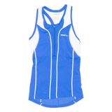 Cycling Womens Jersey Blue Sleeveless 1/2 Zip M