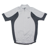 Cycling Mens Jersey Grey 1/2 Zip S
