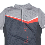 Cycling Mens Jersey Grey 1/4 Zip L