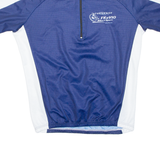 Cycling Mens Jersey Blue 1/2 Zip XL