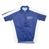 Cycling Mens Jersey Blue 1/2 Zip XL