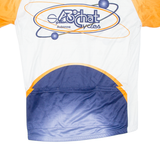 Cycling Mens Jersey White 1/2 Zip XL