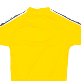 Cycling Mens Jersey Yellow 1/4 Zip S