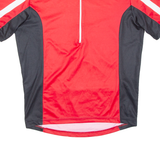 Cycling Mens Jersey Red 1/2 Zip L