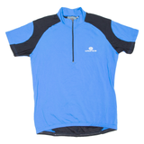 Cycling Mens Jersey Blue 1/2 Zip L