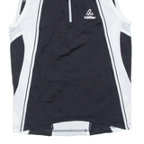 Cycling Mens Jersey Black Sleeveless 1/2 Zip XS