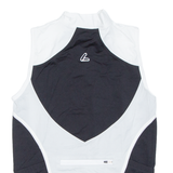 Cycling Mens Jersey Black Sleeveless 1/2 Zip XS