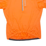 Cycling Womens Jersey Orange 1/2 Zip 2XL