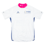 Cycling Mens Jersey White 1/2 Zip XL