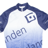 Cycling Mens Jersey Blue 1/2 Zip M