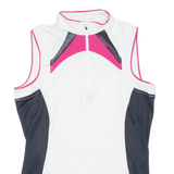 Cycling Womens Jersey Pink Sleeveless 1/2 Zip L