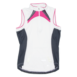 Cycling Womens Jersey Pink Sleeveless 1/2 Zip L