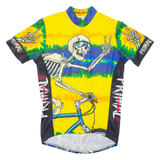 Cycling Mens Jersey Yellow 1/2 Zip S