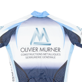 Cycling Mens Jersey Blue 1/2 Zip M