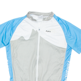 Cycling Mens Jersey Blue 1/2 Zip M