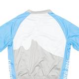 Cycling Mens Jersey Blue 1/2 Zip M
