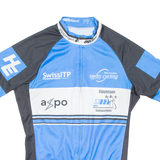 Cycling Mens Jersey Blue 1/2 Zip S