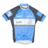 Cycling Mens Jersey Blue 1/2 Zip S