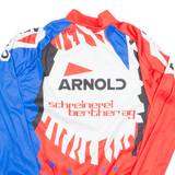 Cycling Mens Jersey Blue Long Sleeve 1/2 Zip S