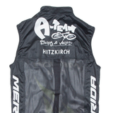 Cycling Mens Jersey Green Sleeveless 1/2 Zip M