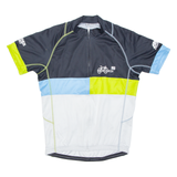 Cycling Mens Jersey Blue 1/2 Zip L