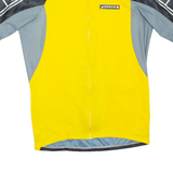 Cycling Mens Jersey Yellow 1/2 Zip L