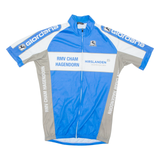 Cycling Mens Jersey Blue 1/2 Zip M