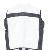 Cycling Mens Jersey White Sleeveless 1/2 Zip L