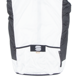 Cycling Mens Jersey White Sleeveless 1/2 Zip L