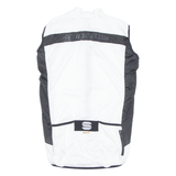 Cycling Mens Jersey White Sleeveless 1/2 Zip L