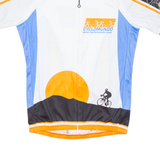 Cycling Mens Jersey Orange 1/2 Zip L