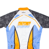 Cycling Mens Jersey Orange 1/2 Zip L