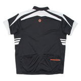 Cycling Mens Jersey Black 1/2 Zip 2XL
