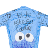 Cycling Mens Jersey Blue 1/2 Zip S