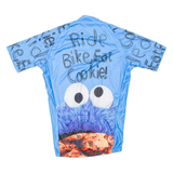 Cycling Mens Jersey Blue 1/2 Zip S