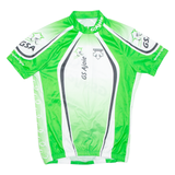 Cycling Mens Jersey Green 1/2 Zip 2XL