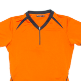 Cycling Womens Jersey Orange 1/2 Zip XS