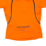 Cycling Womens Jersey Orange 1/2 Zip XS