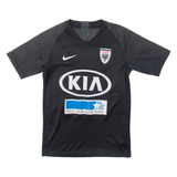 NIKE Fc Aarau Boys Football Shirt Jersey Black V-Neck 12-13Y