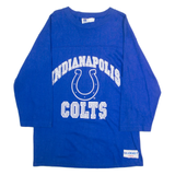 LOGO 7 Indianapolis Colts Mens T-Shirt Blue 3/4 Sleeve 90s USA L